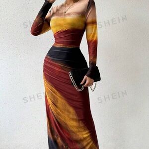 Long sleeve bodycon dress